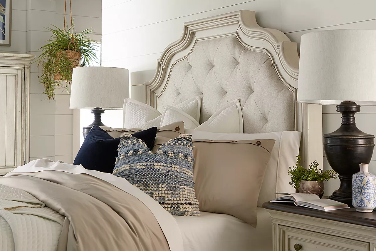 Veranda Bed. Closeup of the Headboard in a room scene.